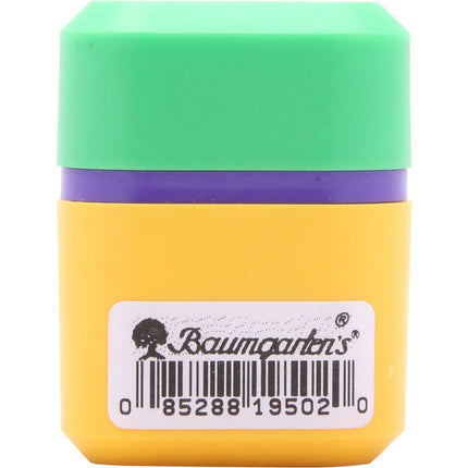 Baumgartens Button Release Pencil Sharpener Single Hole ASSORTED Colors (19502)