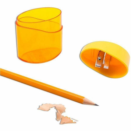 Baumgartens Geo Elliptic Pencil Sharpener Single Hole ASSORTED Colors (19170)