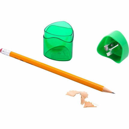 Baumgartens Geo Trio Pencil Sharpener Single Hole ASSORTED Colors (19530)