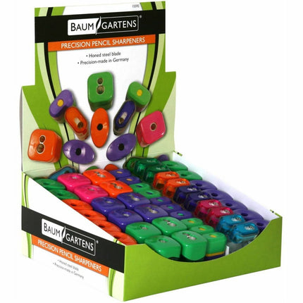 Baumgartens Retail Display Kit Pencil Sharpener ASSORTED Colors (15592)