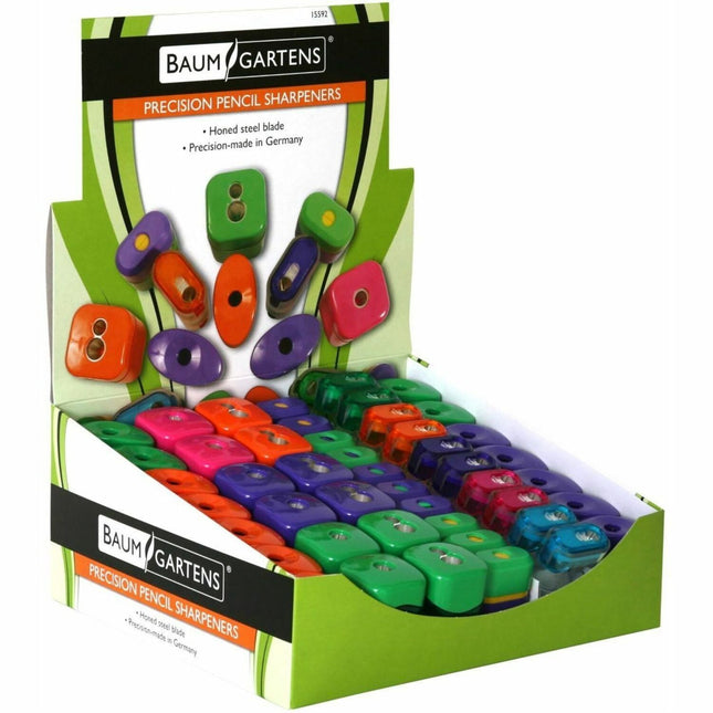 Baumgartens Retail Display Kit Pencil Sharpener ASSORTED Colors (15592)