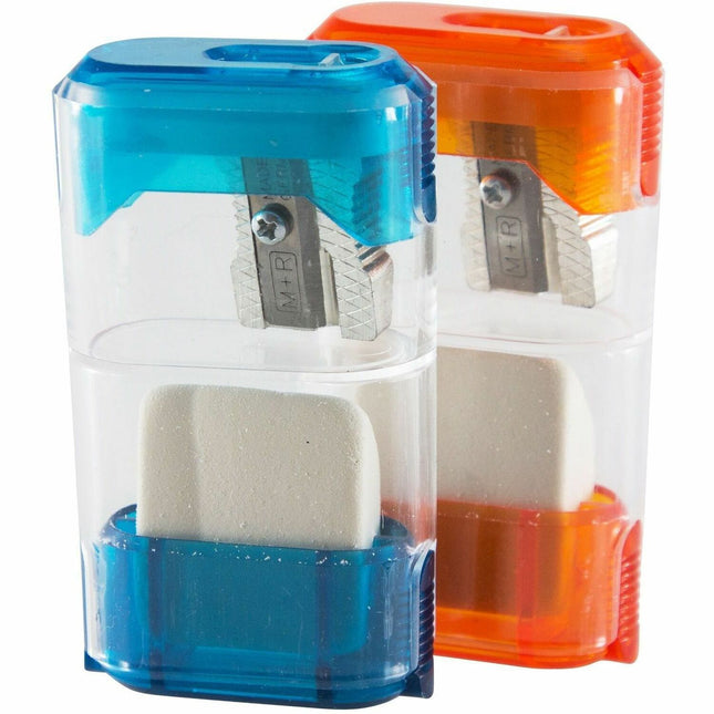 Baumgartens Trap Door with Eraser Pencil Sharpener Single Hole ASSORTED Colors (19550)