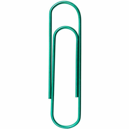 Baumgartens Metallic Vinyl Coated Paper Clips 4" ASSORTED Colors (26740)