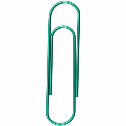Baumgartens Metallic Vinyl Coated Paper Clips 4" ASSORTED Colors (26740)