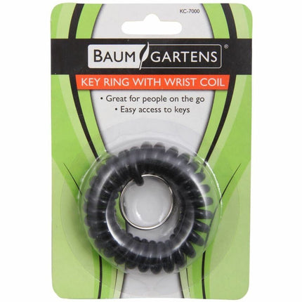 Baumgartens Wrist Coil Keychain ASSORTED Colors (KC-7000)