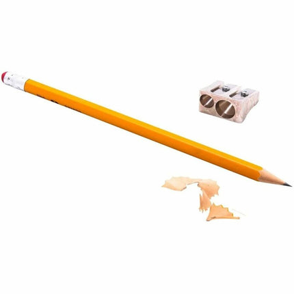 Baumgartens Pencil Sharpener Dual Hole SILVER (MR-2110)