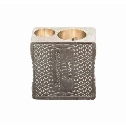 Baumgartens Pencil Sharpener Dual Hole SILVER (MR-2110)
