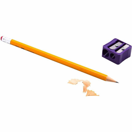 Baumgartens Pencil Sharpener Dual Hole ASSORTED Colors (MR-3320)