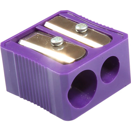 Baumgartens Pencil Sharpener Dual Hole ASSORTED Colors (MR-3320)