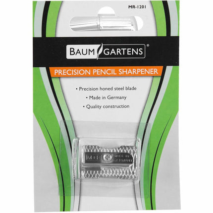 Baumgartens Pencil Sharpener Single Hole SILVER (MR-1201)