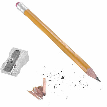 Baumgartens Pencil Sharpener Single Hole SILVER (MR-1201)