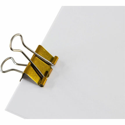 Baumgartens Metallic Designer Binder Clips Medium 5 Pack ASSORTED Colors (29730)