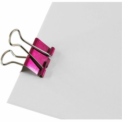 Baumgartens Metallic Designer Binder Clips Large 4 Pack ASSORTED Colors (29740)
