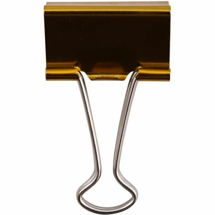 Baumgartens Metallic Designer Binder Clips Large 4 Pack ASSORTED Colors (29740)