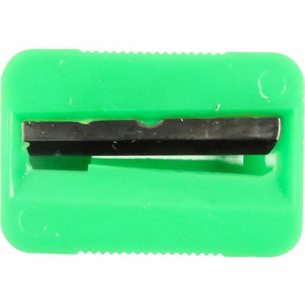Baumgartens Slanted Face Pencil Sharpener Single Hole ASSORTED Colors (MR3380)