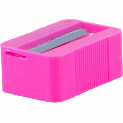 Baumgartens Slanted Face Pencil Sharpener Single Hole ASSORTED Colors (MR3380)