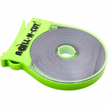 Zeüs Industrial Durable Self-Adhesive Flexible Wide Magnetic Tape Roll REFILL and Self-Cutting Dispenser CLEAR (66022)