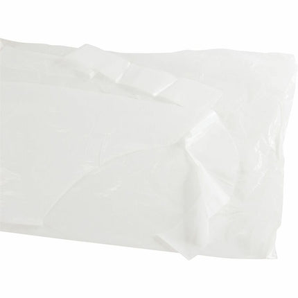 Baumgartens Bib Style Kids Disposable Aprons 100 Pack WHITE (64620)