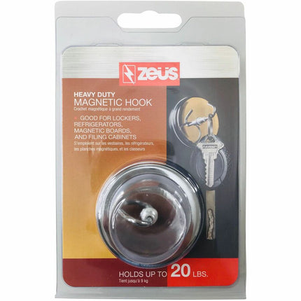 Zeus Heavy Duty Magnetic Hook 20 lb. CHROME (42420)