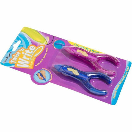 PenAgain Twist 'n Write 2 Pack Assorted Colors