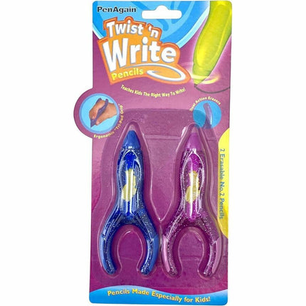 PenAgain Twist 'n Write 2 Pack Assorted Colors