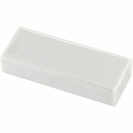 Baumgartens Block Pencil Erasers 4 Pack WHITE (74121)