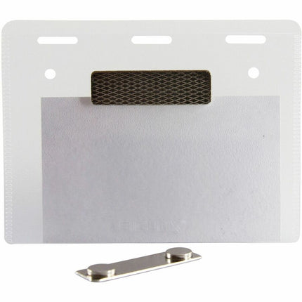 SICURIX Magnetic Style Printable Badge Kit 4" x 3" Horizontal 20 Pack (67665)