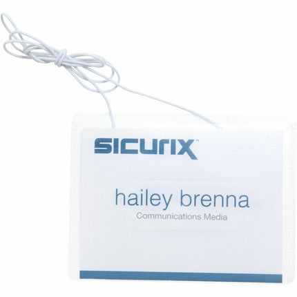 SICURIX Hanging Printable Badge Kit 4" x 3" Horizontal 50 Pack (67678)