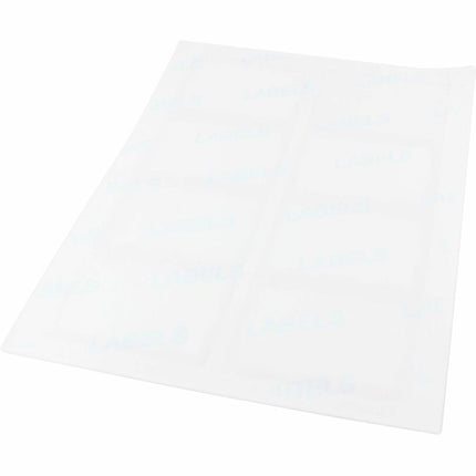 SICURIX Plain White Adhesive Badges 8 Per Sheet 200 Pack White (67651)