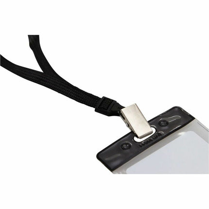SICURIX Lanyard BLACK BD Clip 12 Pack (65524)