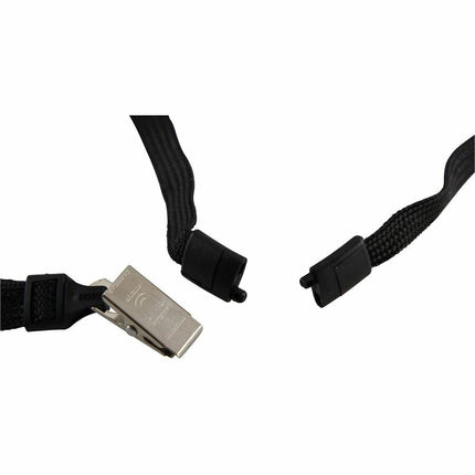 SICURIX Lanyard BLACK BD Clip 12 Pack (65524)