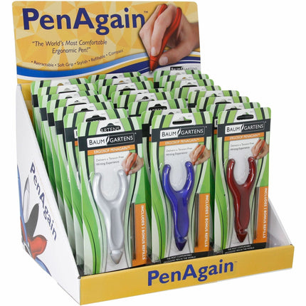 PenAgain ErgoSof Display 24 Pack Assorted Colors (00090)