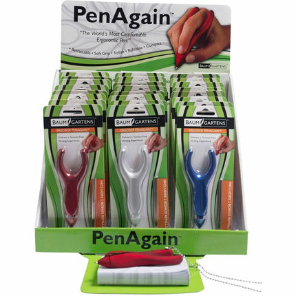 PenAgain ErgoSof Display 24 Pack Assorted Colors (00090)