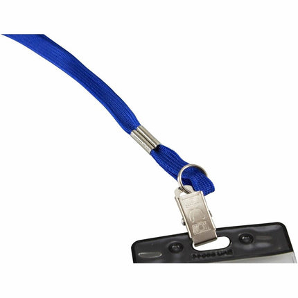 SICURIX Lanyard Flat BLUE with Clip 100 Pack (65603)