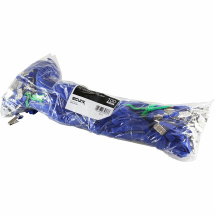 SICURIX Lanyard Flat BLUE with Clip 100 Pack (65603)