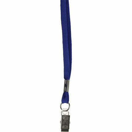 SICURIX Lanyard Flat BLUE with Clip 100 Pack (65603)