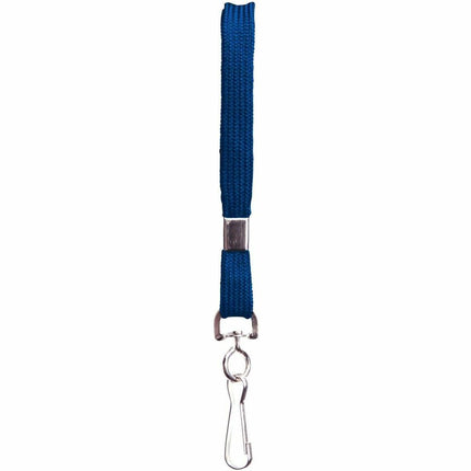 SICURIX Lanyard Flat BLUE with J Hook 100 Pack (65613)