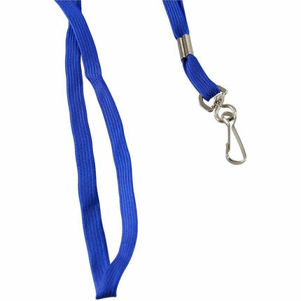 SICURIX Lanyard Flat BLUE with J Hook 100 Pack (65613)