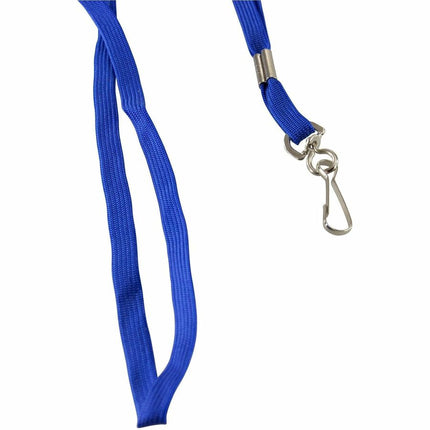 SICURIX Lanyard Flat BLUE with J Hook 100 Pack (65613)