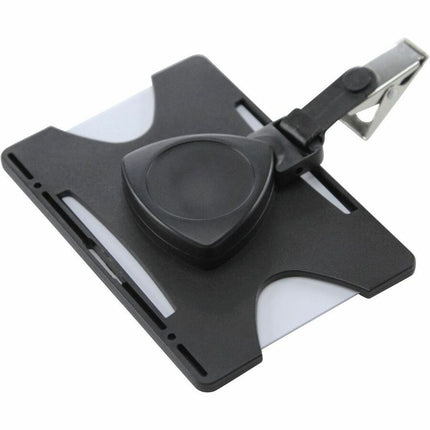 SICURIX Badge Holder Retractable Horizontal BLACK (68171)