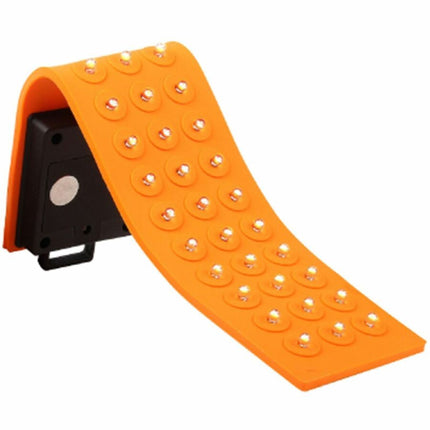 Mobile Ops Magnetic Silicone 30 LED Flexible  High Lumens Water-resistant Outdoor Tactical Handsfree Flashlight ORANGE (42670)