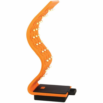 Mobile Ops Magnetic Silicone 30 LED Flexible  High Lumens Water-resistant Outdoor Tactical Handsfree Flashlight ORANGE (42670)