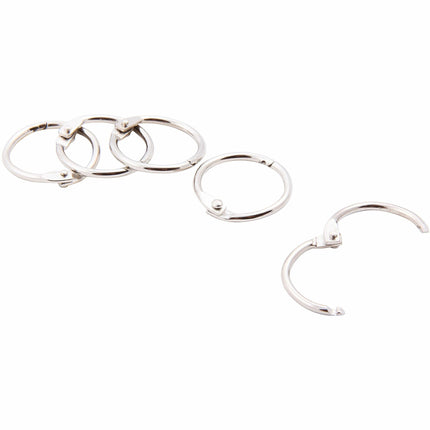 Baumgartens Book Rings 3/4" 5 Pack CHROME (31415)