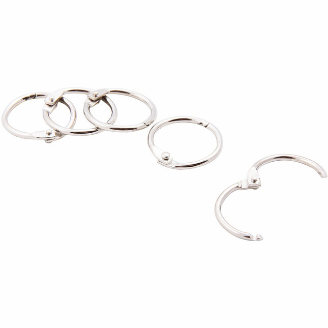 Baumgartens Book Rings 3/4" 5 Pack CHROME (31415)