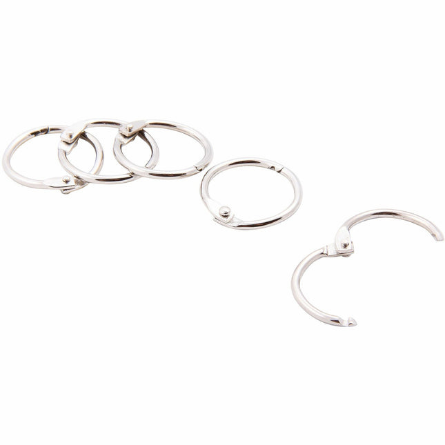 Baumgartens Book Rings 3/4" 5 Pack CHROME (31415)