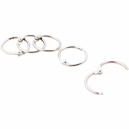 Baumgartens Book Rings 3/4" 5 Pack CHROME (31415)