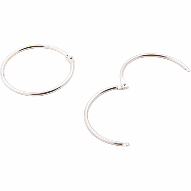 Baumgartens Book Rings 2" 2 Pack Chrome (31455)