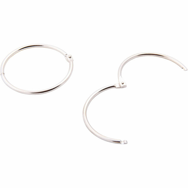 Baumgartens Book Rings 2" 2 Pack Chrome (31455)