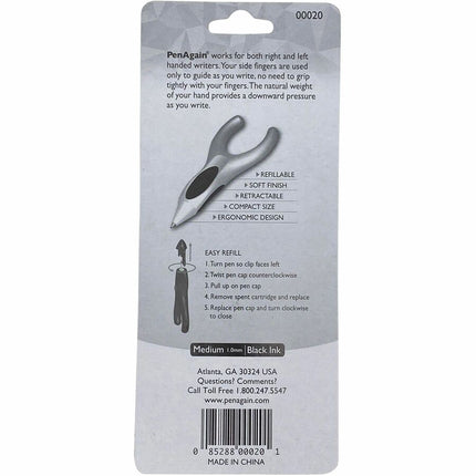 PenAgain ErgoSof Pen Ehlers-Danlos Arthritis Carpal Tunnel Pain Relief SILVER (00020)