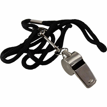 Baumgartens Whistle with Lanyard CHROME